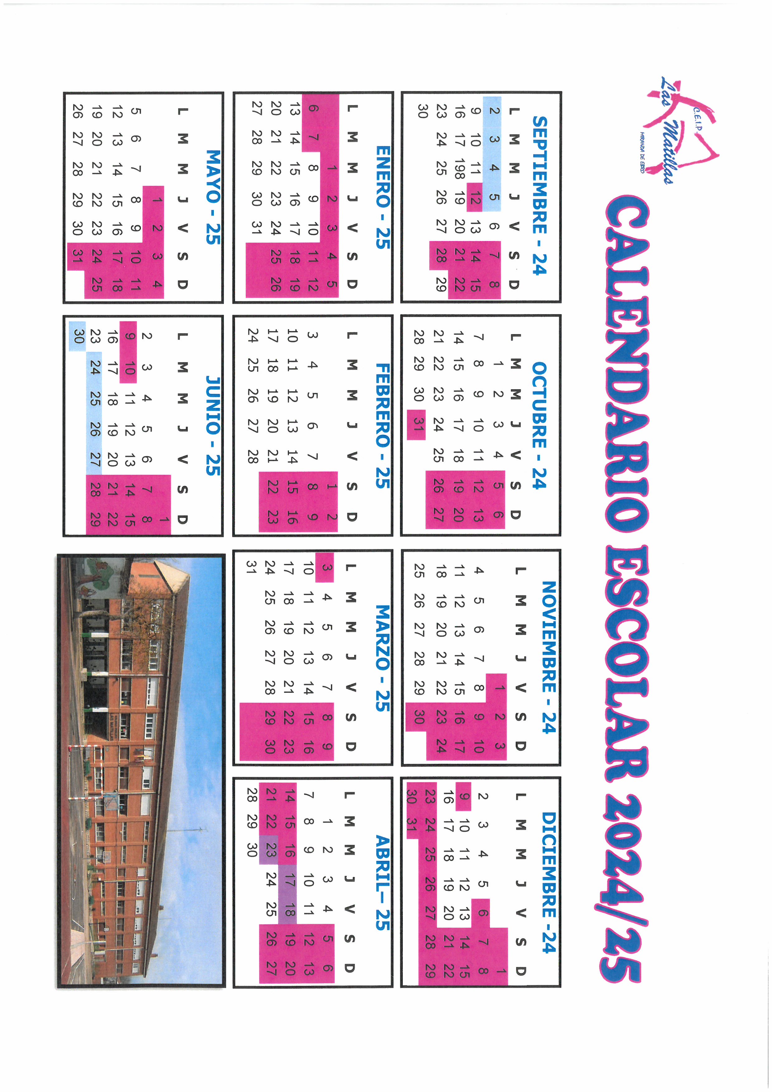 Calendario Escolar  24-25