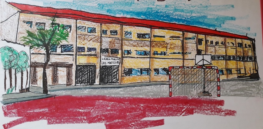Dibujo fachada colegio