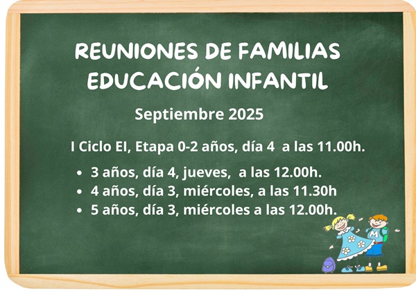 Reuniones Familias Educación Infantil